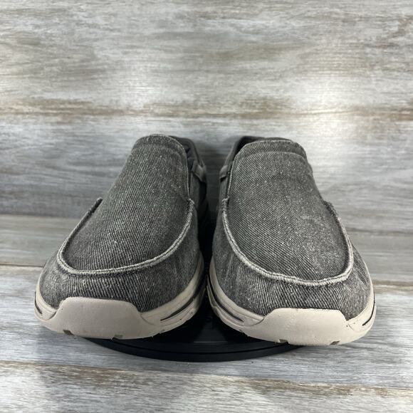 Skechers Mens Relaxed Fit Creston Moseco Charcoal Slip On Shoes Sz 13 EXTRA Wide - Picture 2 of 9